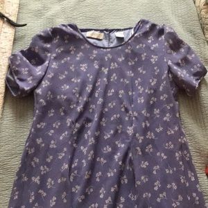 Periwinkle Flowered Elizabeth Dress 👗